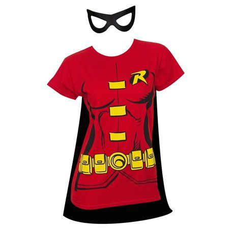 Photo 1 of Buy Seasons Women's Robin T-Shirt Costume Kit - Red
XL