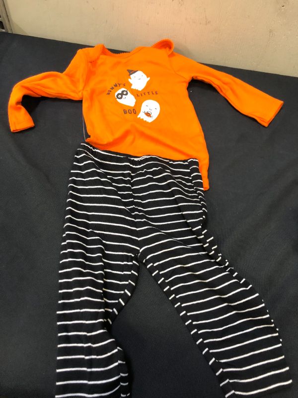 Photo 2 of Carter's Just One You® Baby 'Mommy's Boo' Top and Bottom Set - Black/Orange SIZE 9M

