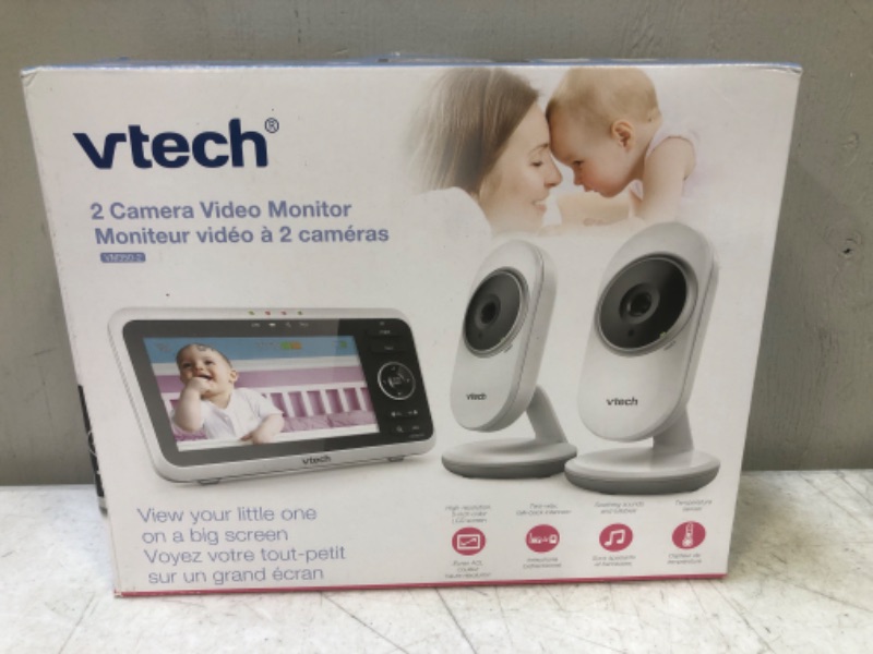 Photo 3 of Vtech Vm350-2 High-Resolution, 5-Inch Screen Video Baby Monitor with 2 Cameras
[[FACTORY PACKAGED]]
[[[OPEN BOX]]