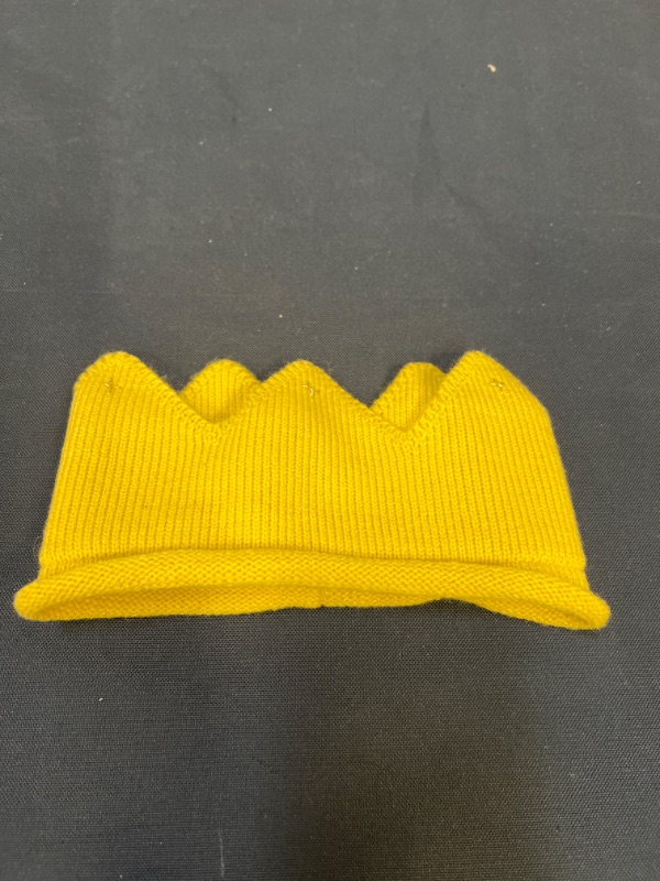 Photo 1 of BABY CROWN BEANIE, OPEN TOP, SIZE INFANT 