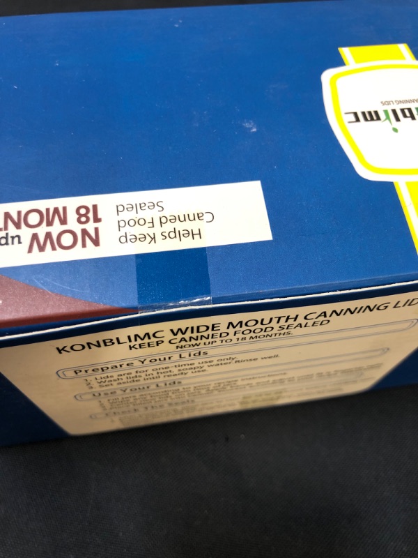 Photo 4 of 100-Count Canning Lids Wide Mouth Canning Lids for Ball Kerr Jars Split-Type Metal Mason Jar Lids and Secure Canning Jar Lids, 100% Fit for Wide Mouth Jars Lids(100-Count, 86mm)