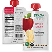 Photo 1 of Kekoa Foods, Organic Baby Food, Apple & Ginger Flavor, 3.5 ounce Squeeze Pouch (10 Pack)
(BEST BY DEC 6 2022)