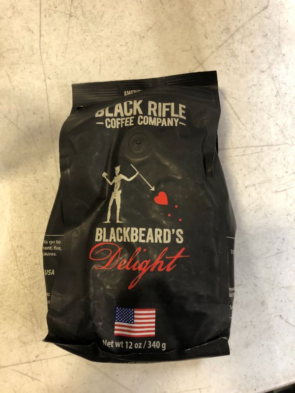 Photo 2 of Black Rifle Coffee Blackbeard's Delight (Dark Roast) Whole Bean Coffee, 12 Ounce Bag of Coffee Beans, Dark Roast Coffee Beans, 100% Brazilian Arabica Brew with Dark Roasted Flavors, Helps Support Veterans and First Responders
