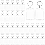 Photo 1 of 30 PCS Acrylic Photo Frame Keychain,Clear Picture Insert Blank Keyrings with Split Ring,Small Photo Snap-in Keychain for Family,Gifts &Craft(2.16 × 1.5inch?
