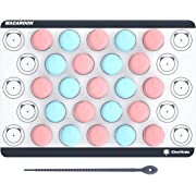 Photo 1 of ChefAide Non-Stick Baking Mats Silicone for Baking Sheets, Food Safe Premium Reusable 500ºF Heat Resistant Silicone Baking Mat with Storage Band. Half Sheet Size (16-1/2" x 11-5/8") (Macaron Mat)
