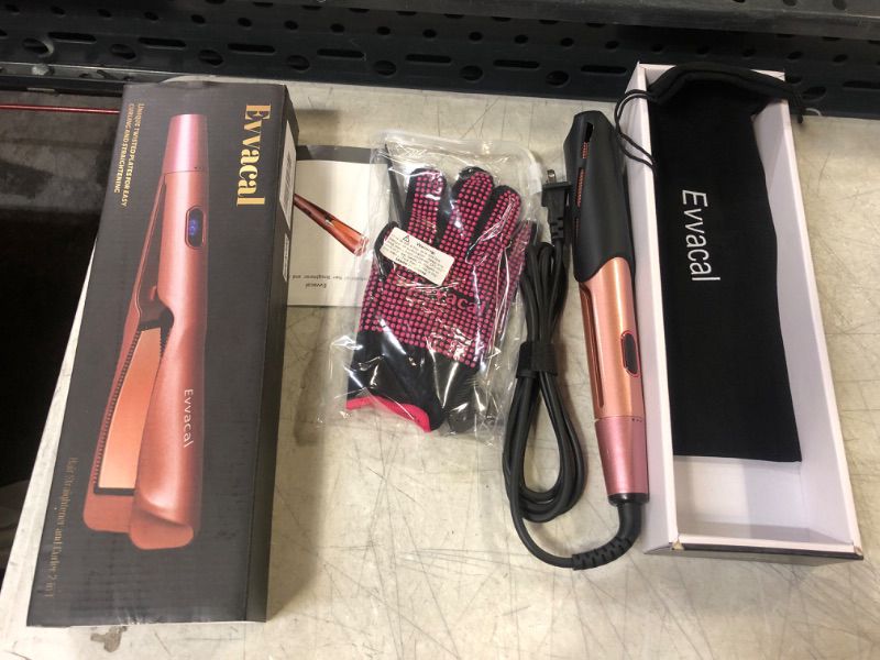 Photo 1 of Evvacal  Hair Straightener and Curler 2in1