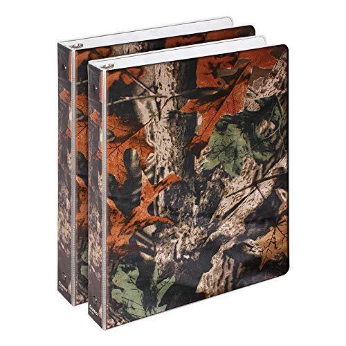 Photo 1 of Premium Designer 3 Round Ring Binder 1 Inch, 2 Pack (A2134) (Autumn Leaves)