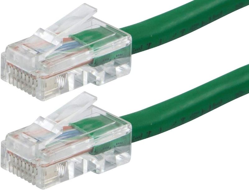 Photo 1 of Monoprice Cat6 Ethernet Patch Cable - 25 Feet - Green, RJ45, Stranded, 550Mhz, UTP, Pure Bare Copper Wire, 24AWG - Zeroboot Series
