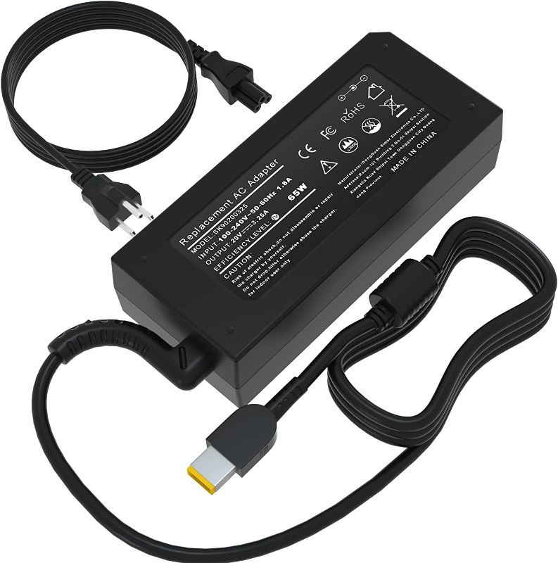 Photo 1 of LQM® 20V 3.25A 65W Ac Adapter Battery Charger Power Supply for Lenovo Yoga 2 11 11s 13 2 Pro, Flex 2 15 15D 14 10,IdeaPad S210 U430 U530,Compatible Flex G40 G50 13 13-2191 2191-2XU 2191-33U
