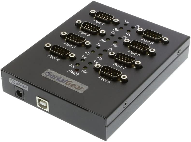 Photo 1 of Coolgear USB USB 2.0 Serial high Speed Adapter Box Industrial 8-Port RS-232 FTDI
