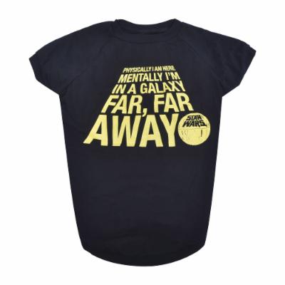 Photo 1 of Fetch for Pets Star Wars Black Mentally in a Galaxy Far Away Dog T-Shirt, XX-Large
SIXE X LARGE