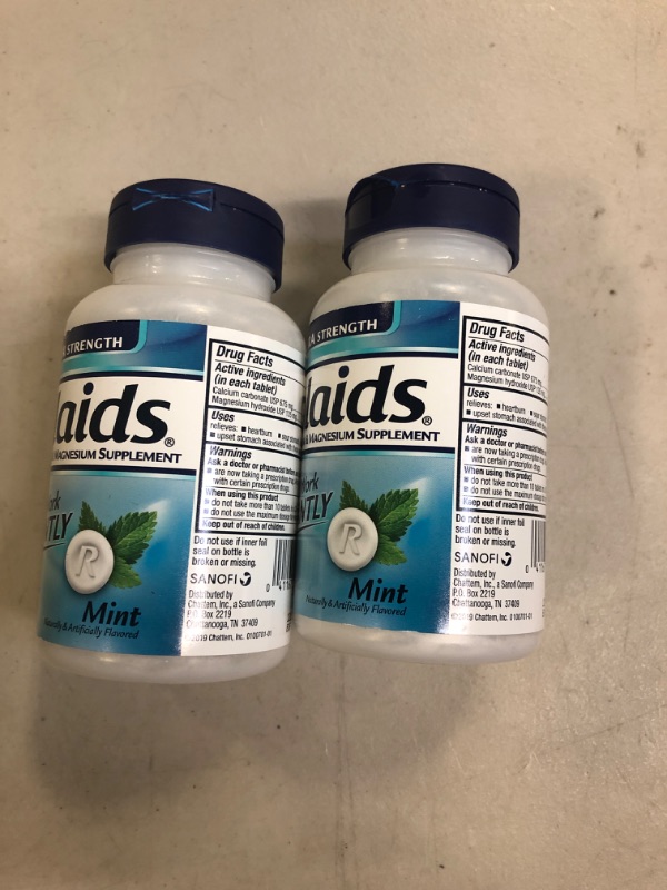 Photo 2 of 2 COUNT Rolaids Extra Strength Antacid Tablets (96 Ct, Mint)