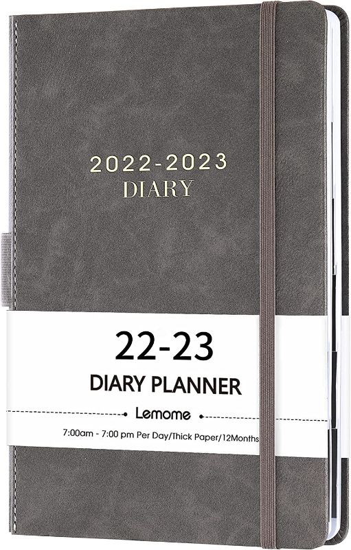 Photo 1 of 2022-2023 Diary - 2022-2023 Daily Planner, Appointment Book 5-3/4" x 8-1/2", July 2022 - June 2023 , Daily Planner with Monthly Tabs, Inner Pocket/Pen Loop/Banded/Bookmarks