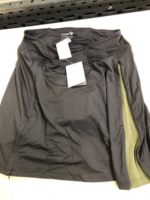 Photo 2 of BALEAF Women's Cycling Skirt 3D Padded Bike Shorts Biking Zipper Athletic Skort Pockets SIZE L 
