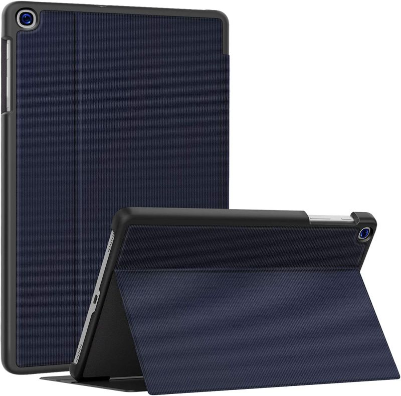 Photo 1 of Soke Galaxy Tab A 10.1 Case 2019, Premium Shock Proof Stand Folio Case, Multi- Viewing Angles, Soft TPU Back Cover for Samsung Galaxy Tab A 10.1 inch Tablet [SM-T510/T515/T517],Dark Blue
