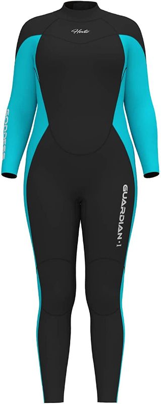 Photo 1 of Hevto Wetsuits Plus Size Men and Women 3/2mm Neoprene Full Scuba Diving Suits Surfing Swimming Keep Warm Back Zip for Water Sports, SIZE XS1