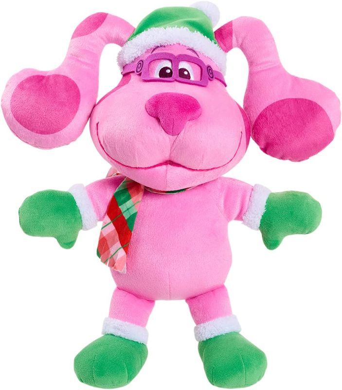 Photo 1 of Blue's Clues & You! Holiday Magenta, 15-Inch Large Plush, Stuffed Animal, Magenta Dog, by Just Play
