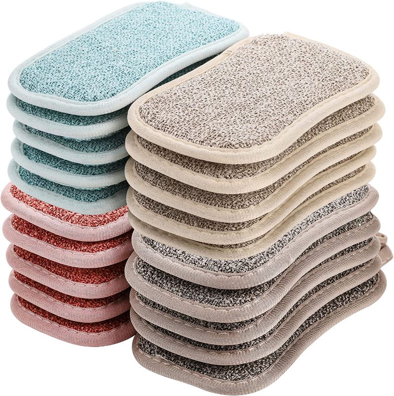Photo 1 of 
Dicunoy 20PCS Kitchen Scrub Sponges, Dishes Sponges Pads for Washing Dishes, Reusable Cleaning Scrubber for Dishwasher, Washing Pans, Ovens, Counter, Stove, Sink, Bathroom
