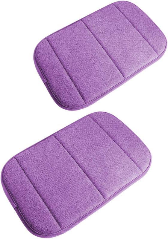 Photo 1 of 2 Pack Portable Computer Elbow Wrist Pad, Hatisan Premium Memory Cotton Desktop Keyboard Arm Rest Support Mat for Office Home Laptops - More Comfort & Less Strain(7.9 x 11.8 Inch) (Purple)
