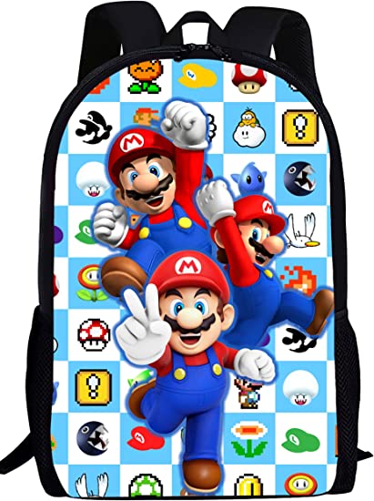 Photo 1 of 17IN Fashion Cartoon Backpack Lightweight Travel Casual Daypack 3D Printed Bookbag Adjustable Shoulder Bag S3