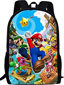 Photo 1 of 17IN Fashion Cartoon Backpack Lightweight Travel Casual Daypack 3D Printed Bookbag Adjustable Shoulder Bag S1