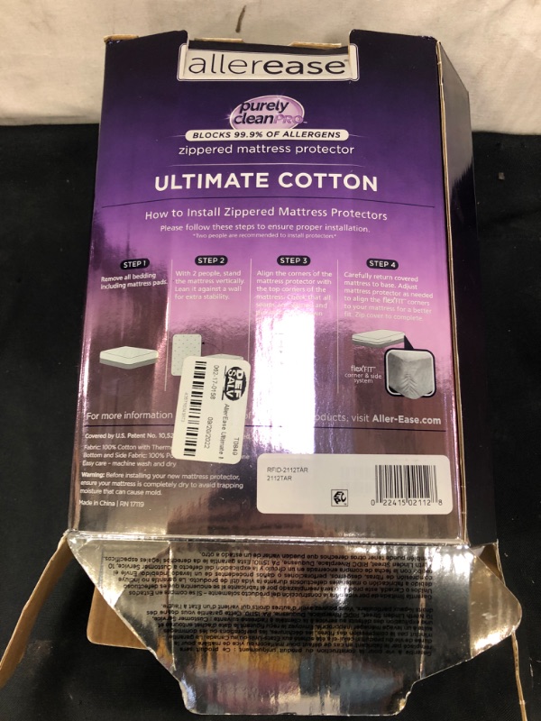 Photo 3 of Allerease Ultimate Cotton Mattress Protector - Full