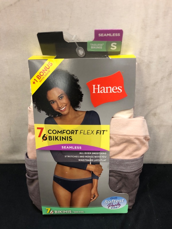 Photo 2 of 7 HANES COMFORT FLEX FIT BIKINIS SEAMLESS
size S