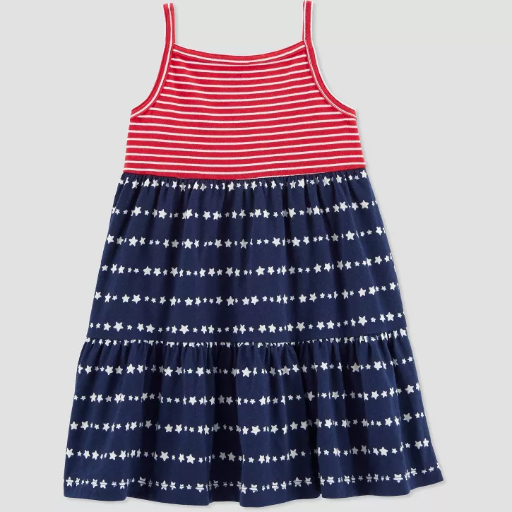 Photo 1 of Carter's Just One You® Toddler Girls' Stars and Stripes Dress - Blue/Red 2T
Sizing: Toddler