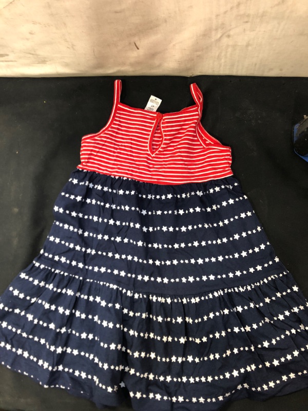 Photo 2 of Carter's Just One You® Toddler Girls' Stars and Stripes Dress - Blue/Red
Size 4T