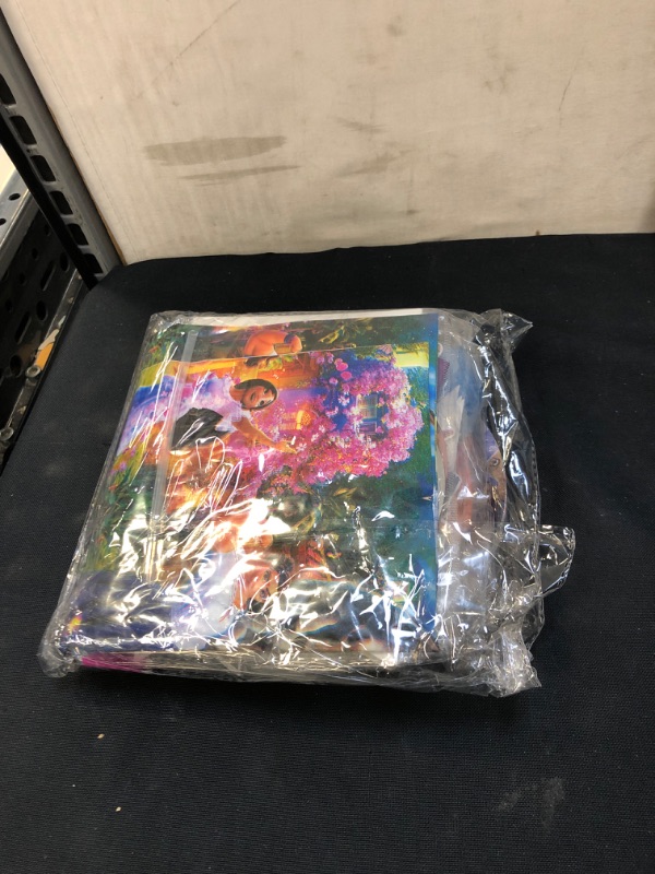 Photo 2 of Encanto Party Supplies, Encanto Party Decorations Include Happy Birthday Banners, Spirals, Cake Decorations, Cupcake Decorations, Balloons, Tablecloths, Plate,Knive, Fork, Spoon,Foil Balloons And Stickers
