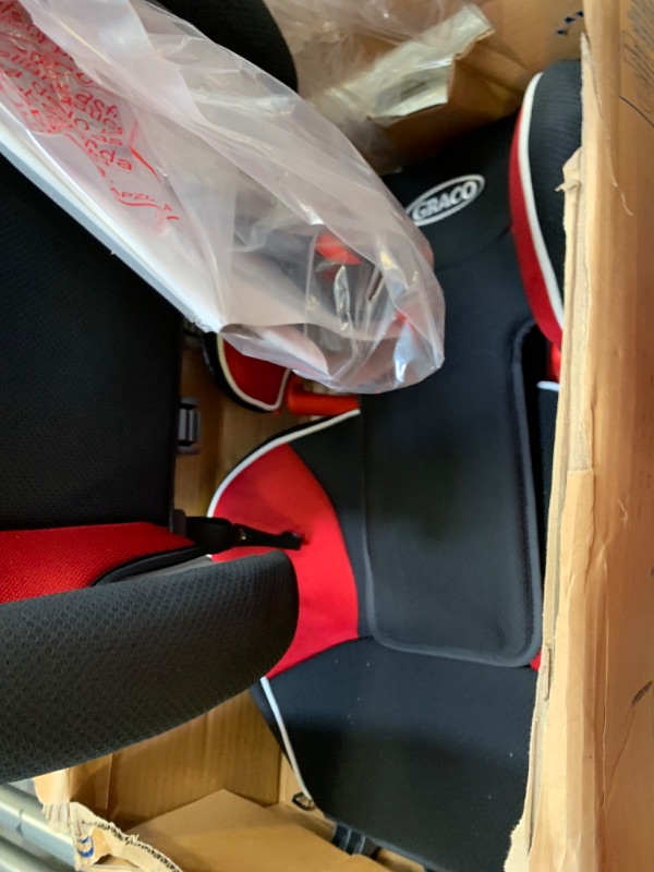 Photo 7 of Graco Affix Youth Booster Car Seat with Latch System - Atomic, Box Packaging Damaged, Minor Use, Minor Scratches and Scuffs on Plastic
