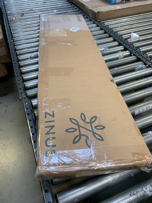 Photo 2 of Zinus 14 inch Platforma Bed Frame / Mattress Foundation / No Box Spring Needed / Steel Slat Support, Full, Box Packaging Damaged, Packaging Moved Around, Item is New

