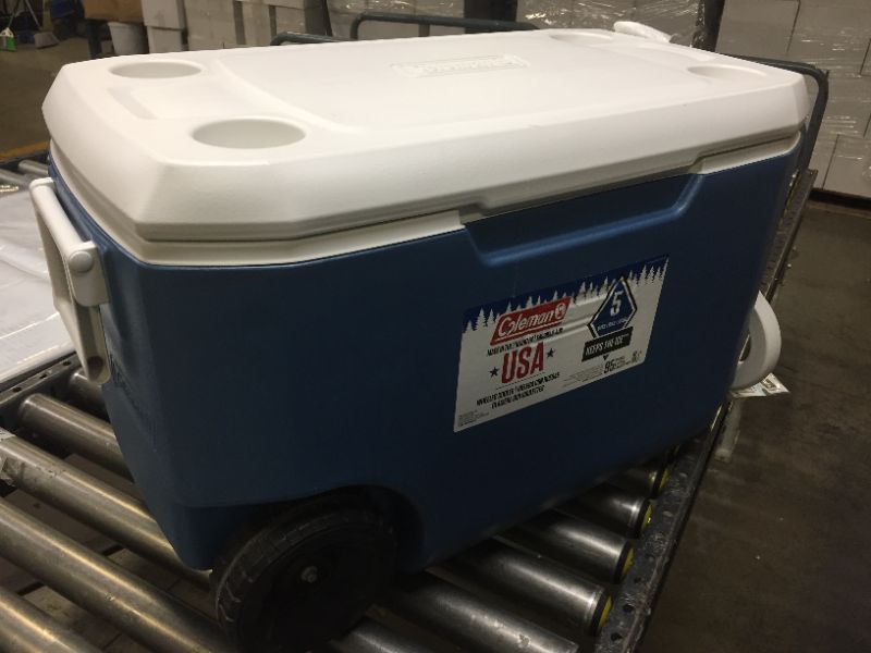 Photo 2 of Coleman Rolling Cooler 62 Quart Xtreme 5 Day Cooler with Wheels Wheeled Hard Cooler Keeps Ice Up to 5 Days