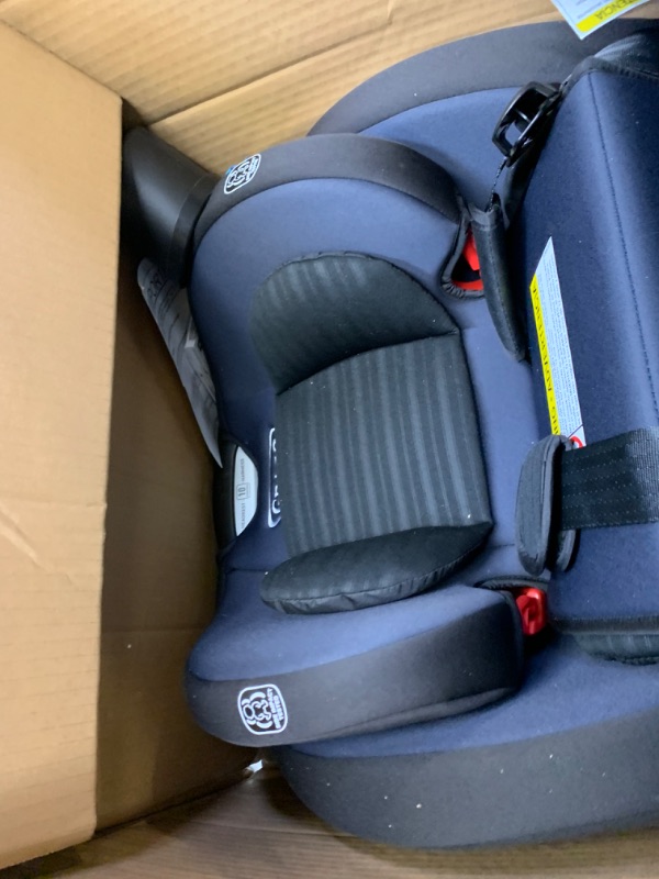 Photo 4 of Graco TriRide 3 in 1 Car Seat 3 Modes of Use from Rear Facing to Highback Booster Car Seat, Box Packaging Damaged, Minor Use, Minor Scratches and Scuffs on Plastic, Missing Cupholders. Hair Found on item