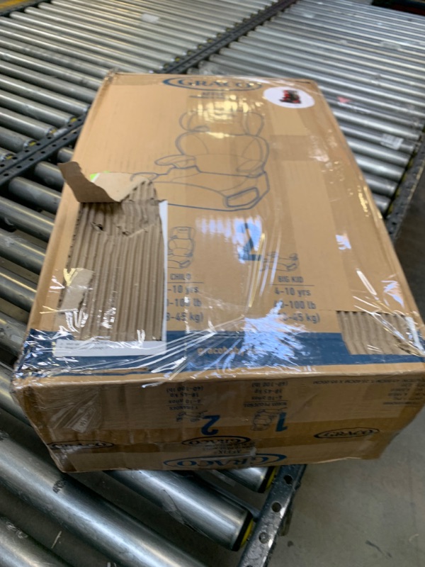 Photo 1 of Graco Affix Youth Booster Car Seat with Latch System - Atomic, Box Packaging Damaged, Item is New
