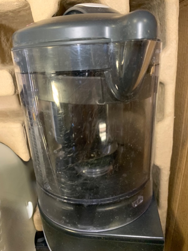 Photo 4 of Duo Meal Station Food Maker 6 in 1 Food Processor, Box Packaging Damaged, Heavy Use, Minor Scratches and Scuffs on Plastic, Dirty From Previous Use, Water Stains on item. Could not test, Missing Power Cord
