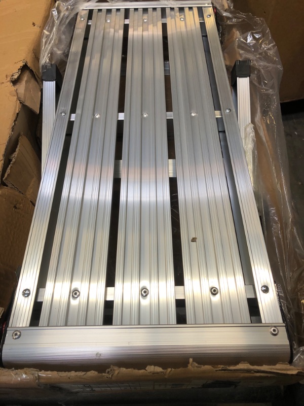 Photo 3 of Work Platform Step Ladder Heavy Duty Aluminum Platform 330 LBS Capacity
