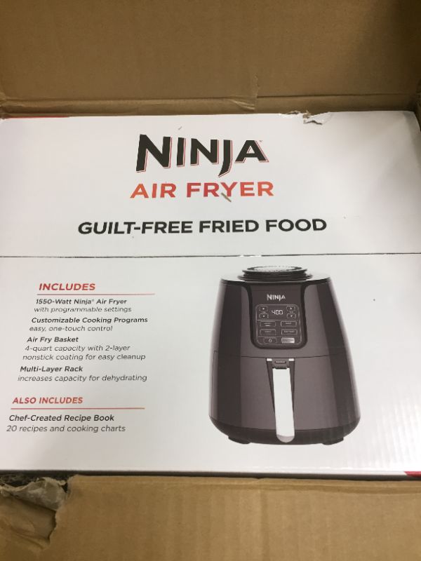 Photo 2 of 4 Qt. Electric Black Air Fryer with Recipe Book (AF101)