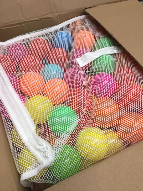 Photo 2 of Amazon Basics BPA Free Plastic Ball Pit Balls with Storage Bag