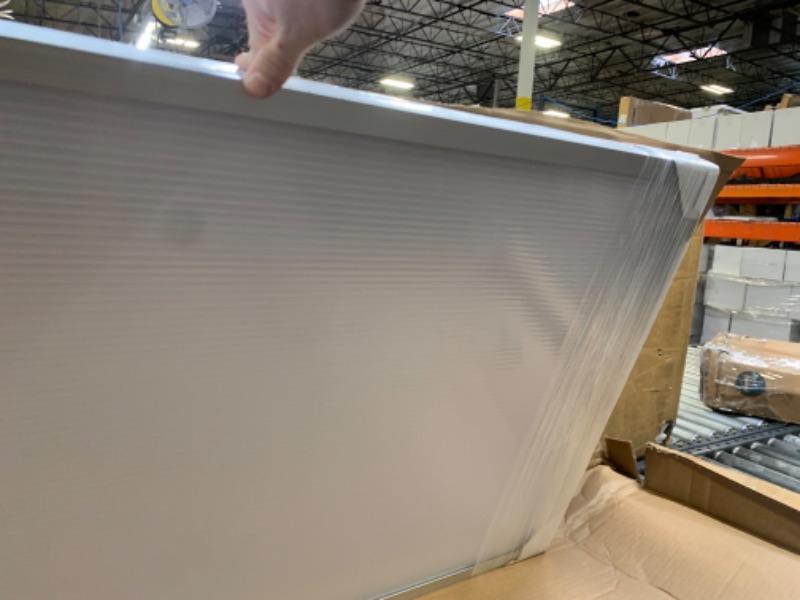 Photo 1 of 12" Polycarbonate Desk Mounted Privacy Panel, Box Packaging Damaged, Item is New, No Hardware