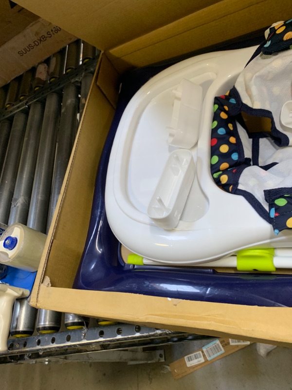 Photo 1 of Baby Trend 2.0 Activity Walker - Blue Sprinkles, Box Packaging Damaged, Minor use, Minor Scratches and Scuffs on Plastic, Missing Some Toy Accessories. 
