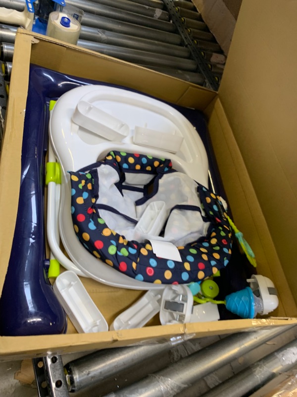 Photo 1 of Baby Trend 2.0 Activity Walker - Blue Sprinkles, Box Packaging Damaged, Minor use, Minor Scratches and Scuffs on Plastic, Missing Some Toy Accessories. 

