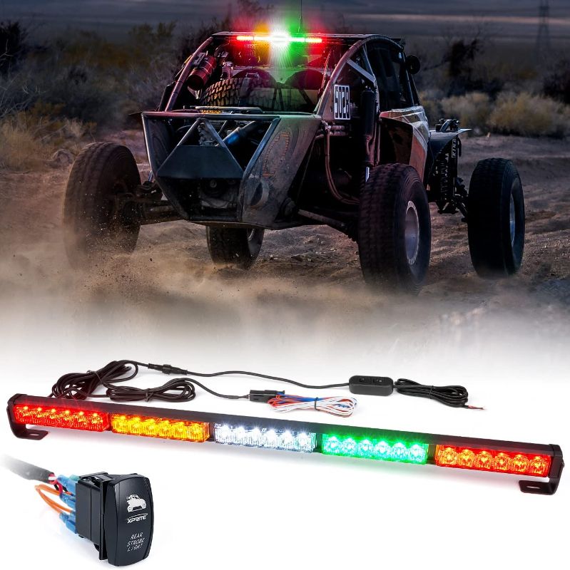 Photo 1 of Xprite Upgraded 30 Inch Offroad Rear Chase LED Strobe Light Bar with Brake Reverse Turn Signal Light for UTV, ATV, Polaris RZR XP 1000 900, Side by Sides, 4x4, Trophy Truck, Quad
