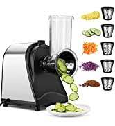 Photo 1 of Electric Cheese Grater 250W 5-in-1 Professional Salad Shooter Electric Slicer/Shredder Powerful Salad Maker for Fruits and Vegetables, Cheese,2022
