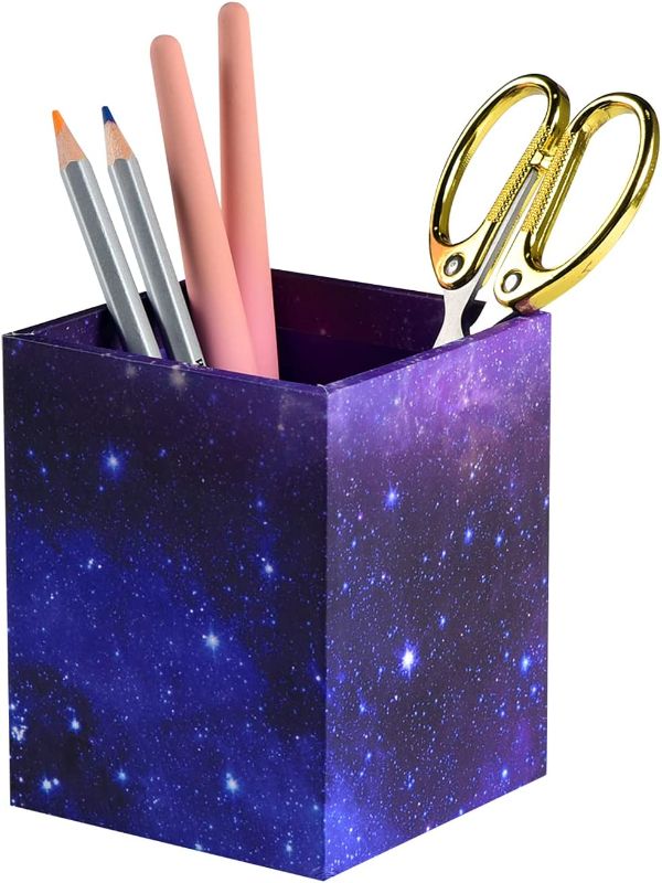 Photo 1 of SUIN Pencil-Holder for Desktop, Galaxy Cardboard Pen Holder, Makeup Brush Holder for Desk-Organizer (PH101)
2 PACK 