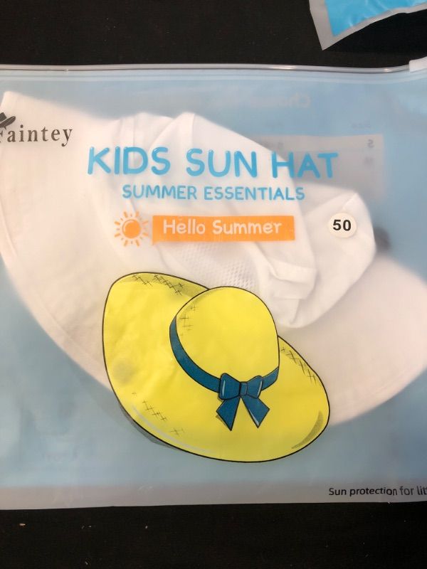 Photo 2 of Baby Bucket Sun Hat?Kids UPF 50 Uv Protection Summer Beach Cap? Wide Brim Adjustable Hat with Mesh for Toddler Infant Kids  6M TO 2T