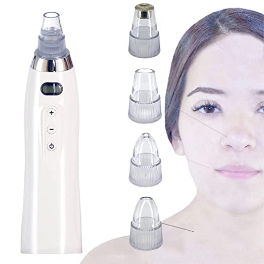 Photo 1 of  Blackhead Remover Vacuum 5 Suction Levels Pore Acne Comedone Extractor Tool 4 Replaceable Probes USB Rechargeable