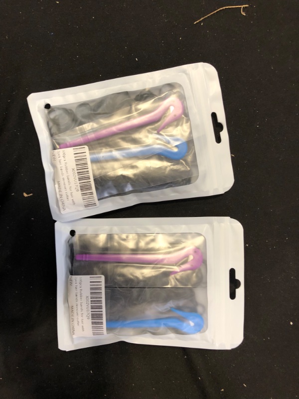 Photo 1 of 300PC RUBBER BANDS FOR HAIR WITH 2 PC HAIR BAND REMOVER CUTTER  2PACK
