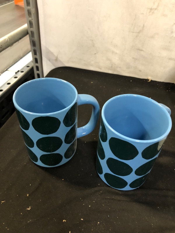 Photo 2 of 16oz Stoneware Green Dots Mug - Room Essentials™
2pack