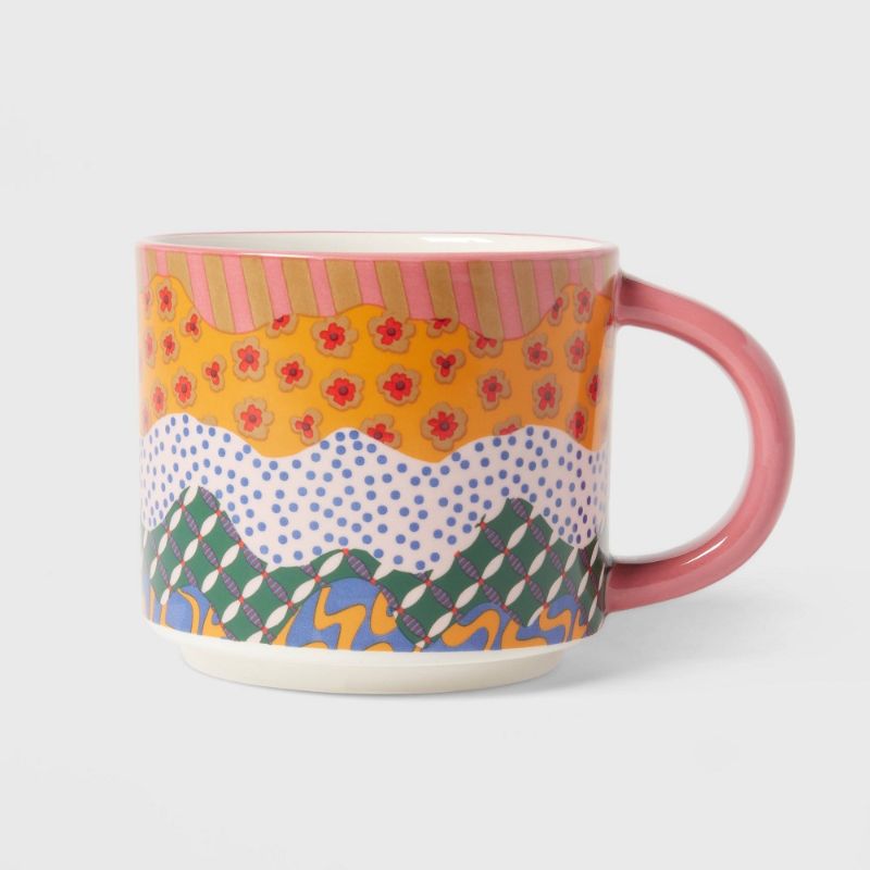 Photo 1 of 18oz Ceramic Pattern Mug 2PACK